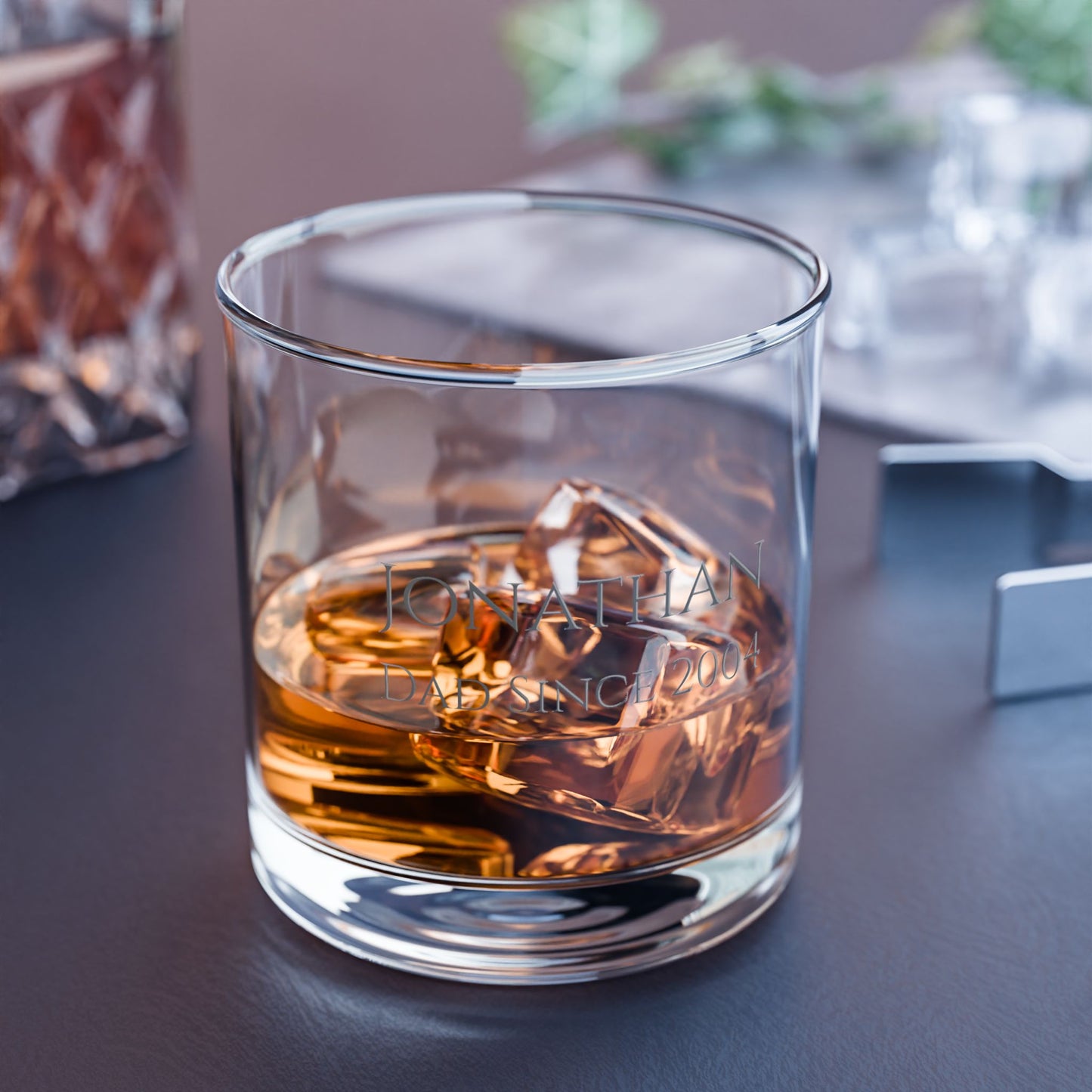 [Name] · Dad Since [Year] | Custom Whiskey Glass